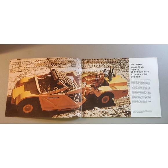 John Deere 860 Scraper Sales Brochure - Picture 2 of 6